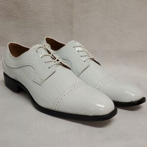 Bolano 9 Elegant White Oxford Dress Shoes